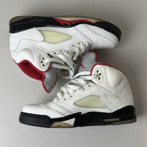 Air Jordan 5 Retro Fire Red Silver Tongue GS Größe 6,5Y 440888-102 Damengröße 8,5. - Bild 2 von 12