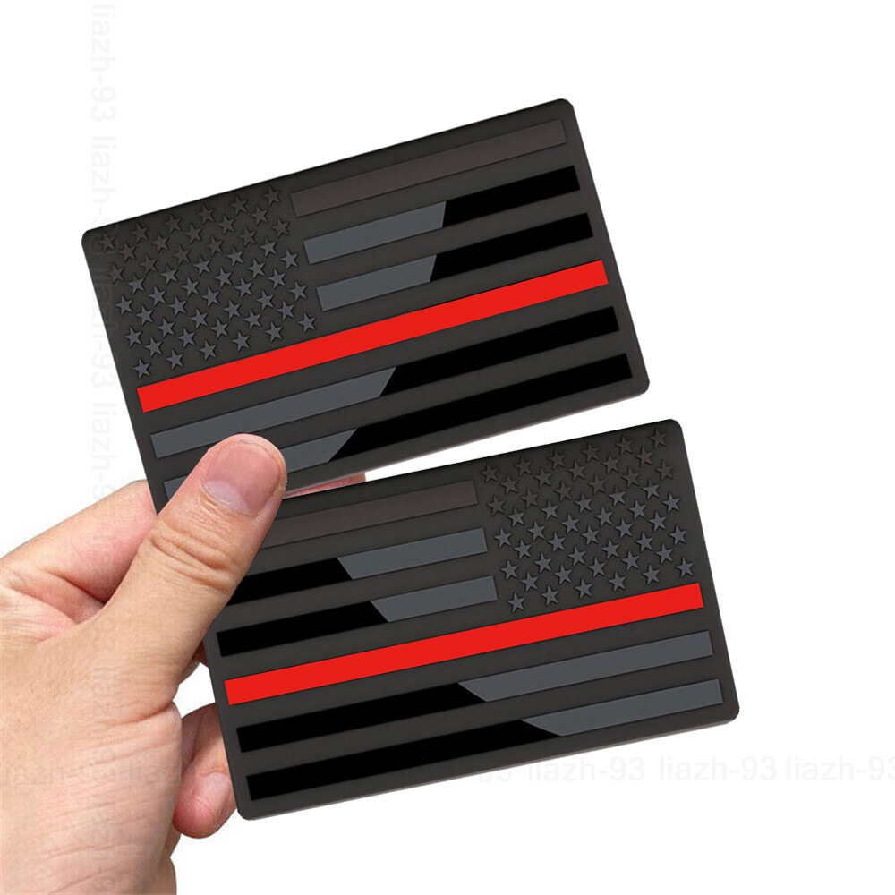 USA Flag Metal Emblem Sticker for Cars and Trucks