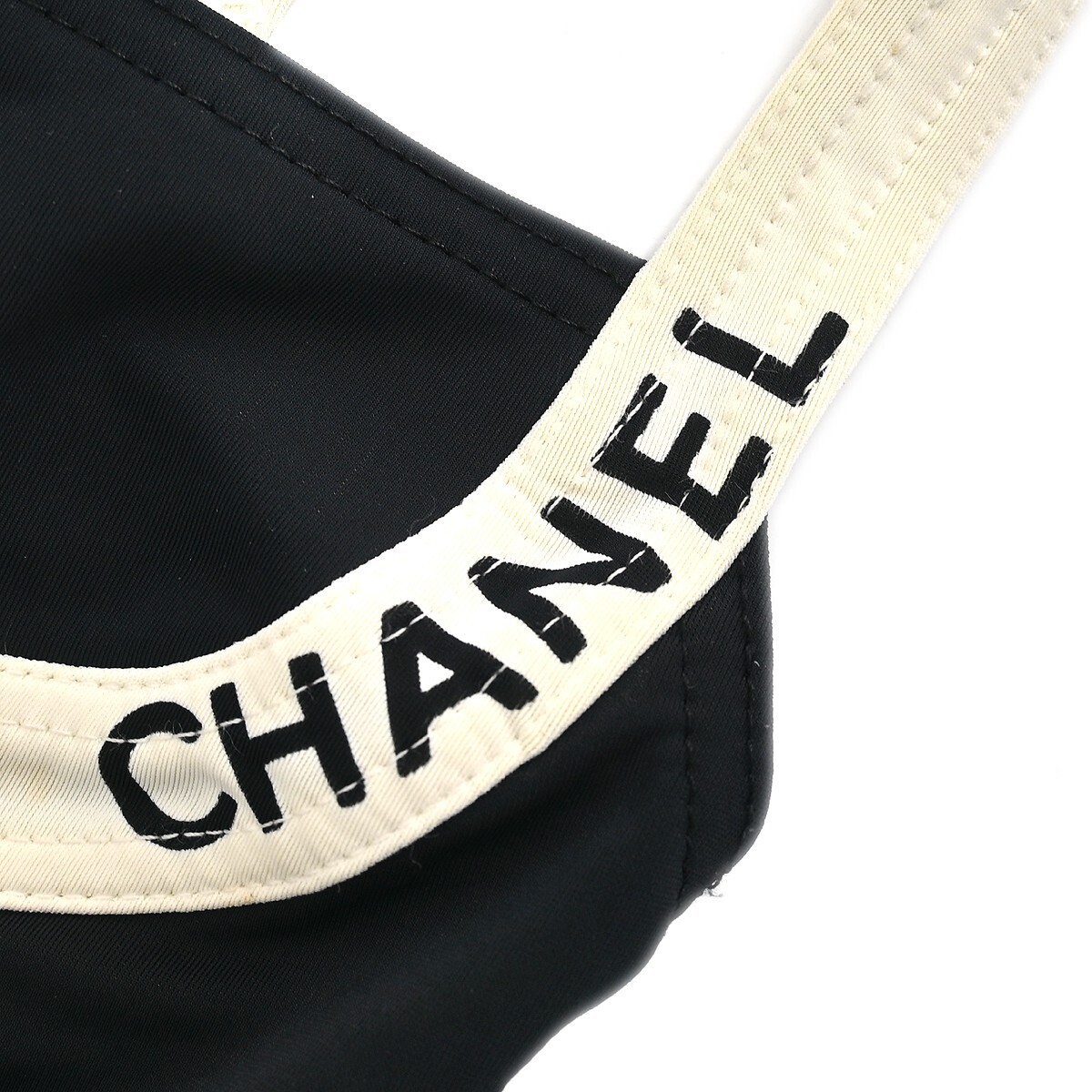 Chanel Sleeveless Dress Swimwear Swimsuit Black #38 175216 Chanel Sleeveless Dress Swimwear Swimsuit Black #38 175216