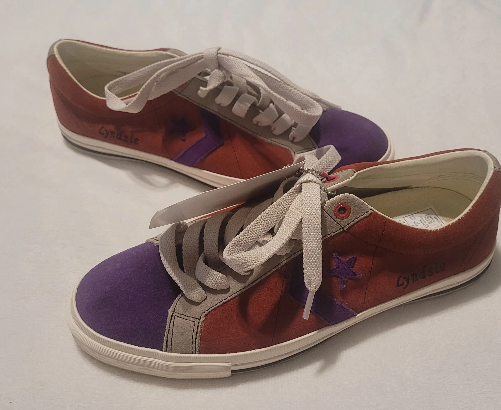 Converse One All Star Make Mine rosse da donna taglia 9 5 personalizzate (Lyndsie)