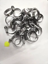 BREEZE 1-1/16" X 2" STAINLESS STEEL CONSTANT TORQUE CLAMP-SILVER (LOT OF 25)