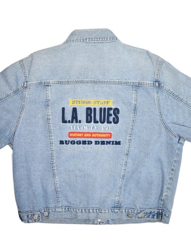 Vintage LA Blues Denim Jacket Womens M 