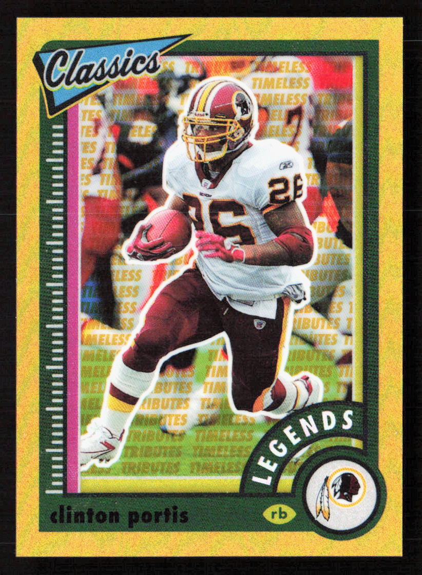 2022 Panini Classics Clinton Portis Premium Timeless Tributes Gold /60 #143