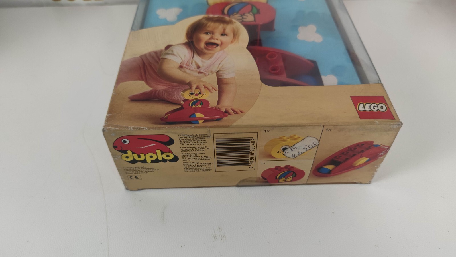 2040 DUPLO LEGO VINTAGE NEW SONAGLIO BABY BEBEè TOYS 1989 GOLD BOX foto 4