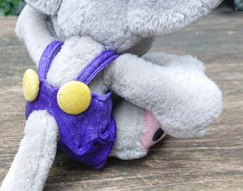 Gris Diddl Souris Salopette Animal en Peluche Thomas Bande Dessinée 20 CM - Photo 7/12