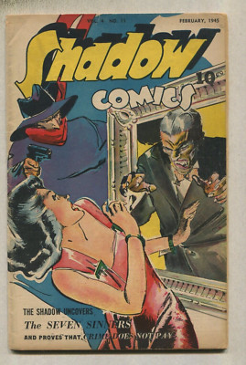 Shadow Comics: #11 VG+ The Seven Sinners  Street & Smith Publications  SA
