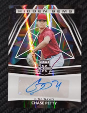 2022 Panini EEE Chase Petty Hidden Gems Holo Auto Rookie Prospect REDS #HGCP