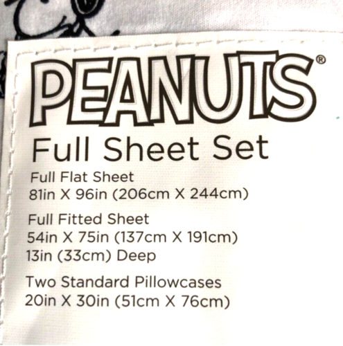 Peanuts Snoopy Woodstock Camping FULL Size Sheet Set (Van Life Cactus) - Picture 4 of 8
