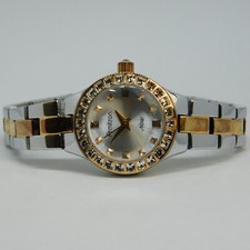 Armitron Now 75/5148TR Two Tone Quartz Analog Women's Watch Sz. 6" New Battery