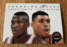 1993-94 Skybox Premium Edition CHANGING FACES Hunter/Houston Detroit Pistons 299