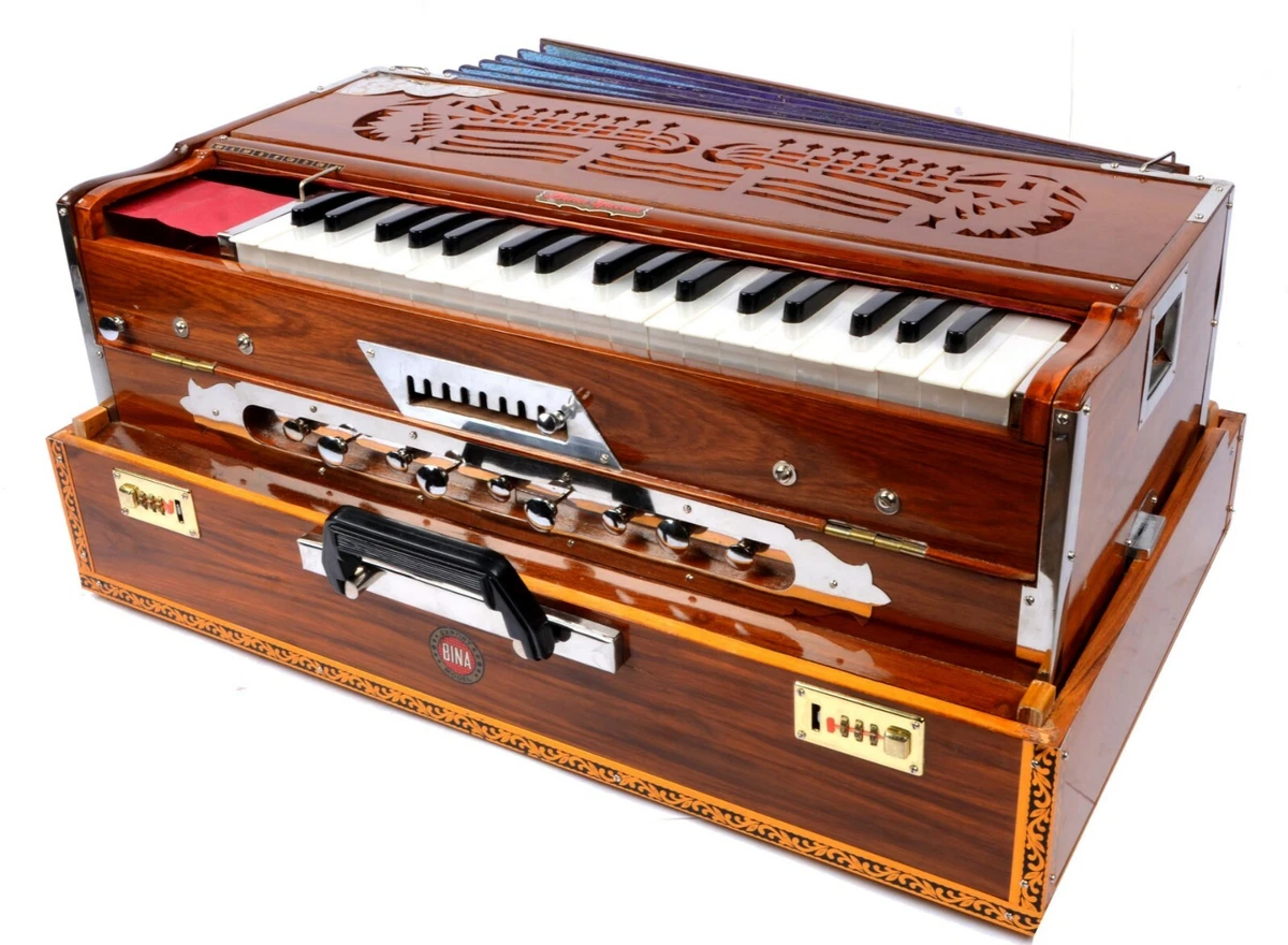 Bina Concert SCALE CHANGER 3 Octaves Harmonium Burma Teak Wood