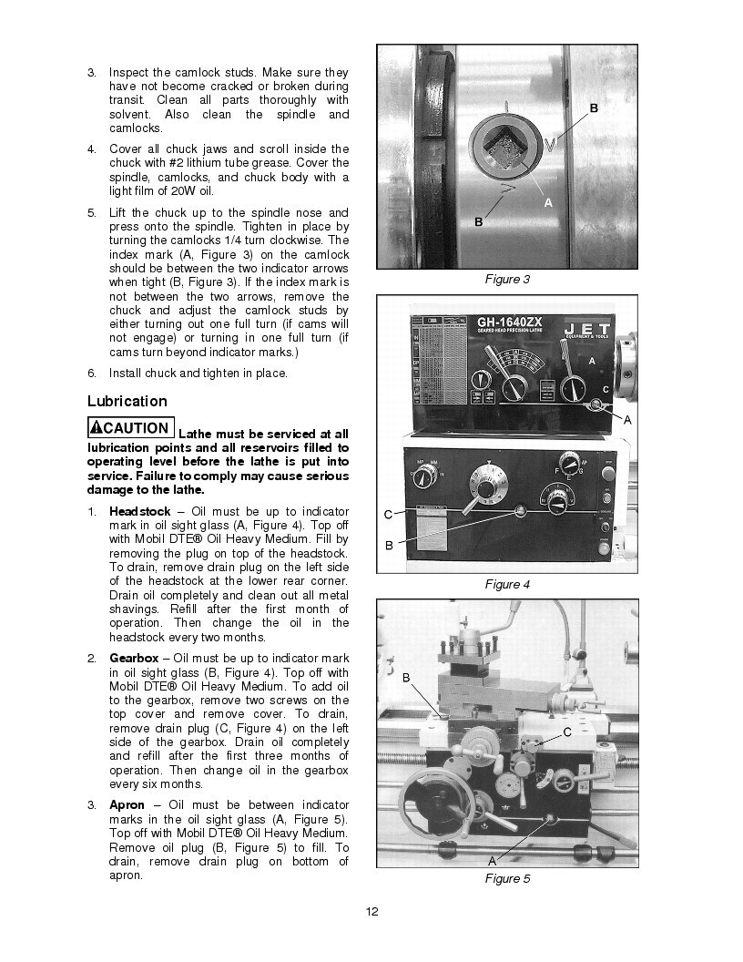 Jet ZX Series Lathes GH-1440ZX thru GH-2280ZX Operator