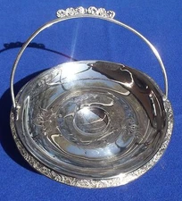 Vintage Silver Bride's Basket by Reliance Mfg. Co. Quadruple Plate