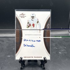 2015 Leaf Trinity DeVante Parker Rookie On Card Auto Autograph. rookie card picture