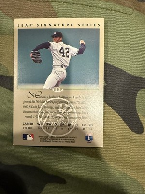 MARIANO RIVERA 1996 LEAF SIGNATURE SERIES SILVER AUTOGRAPH AUTO 