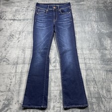 American Eagle Outfitters Womens Kick Boot Jeans Dark Wash Size 6 Regular