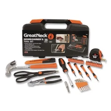 Great Neck 73802 Homeowner's 39-PC Tool Set w/ Carry Case New