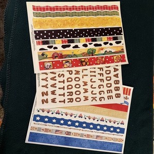 2 Vintage Current Border Sheets - 20 Borders  & 94 Pretzel Alphabet Sht- New - I