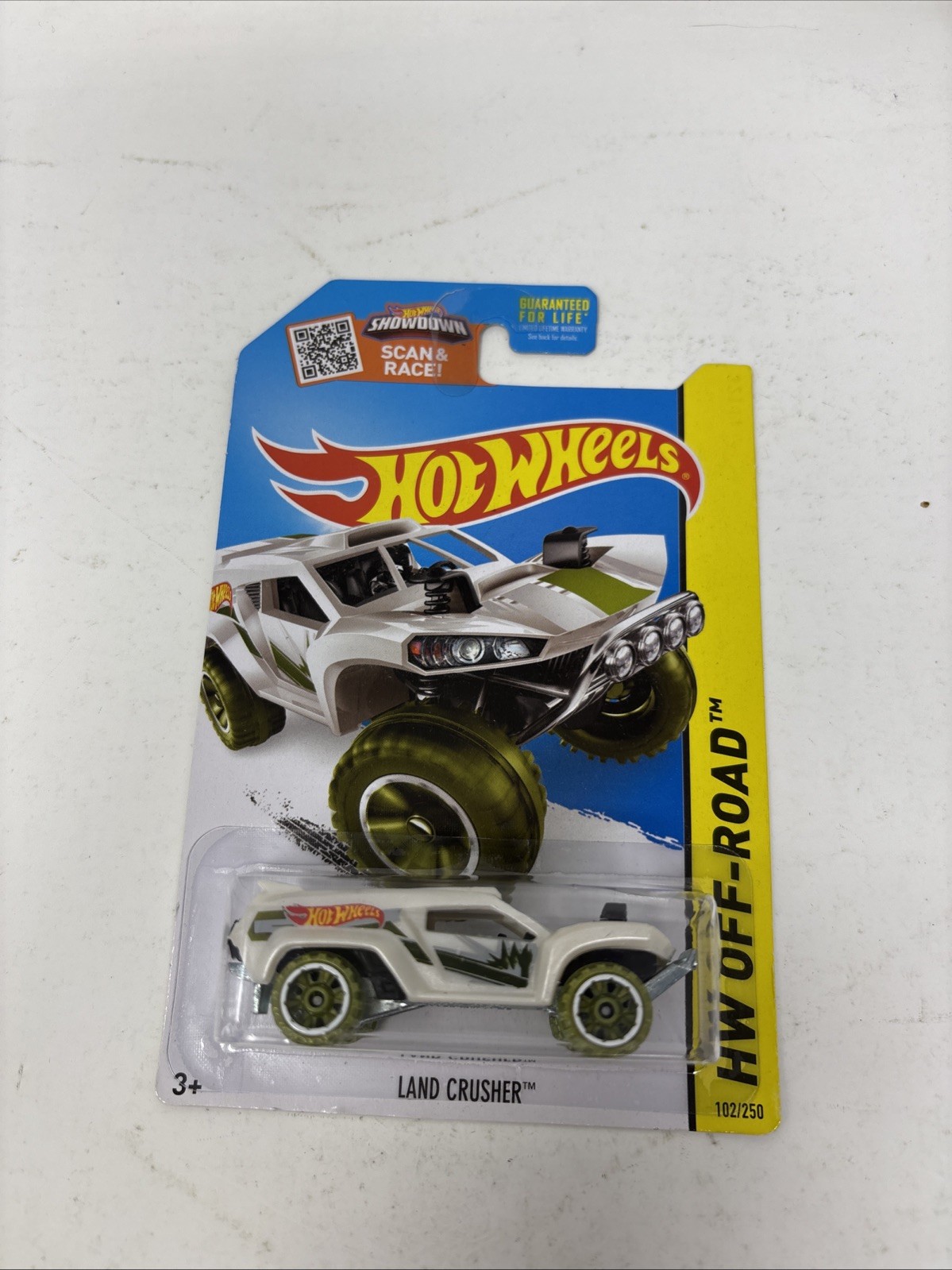 Hot Wheels Land Crusher White Green HW Off-Road 102/250 2015