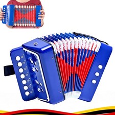 Kinderakkordeon Knopf Spielzeug 7 Tasten Piano Akkordeon Handharmonika Geschenk