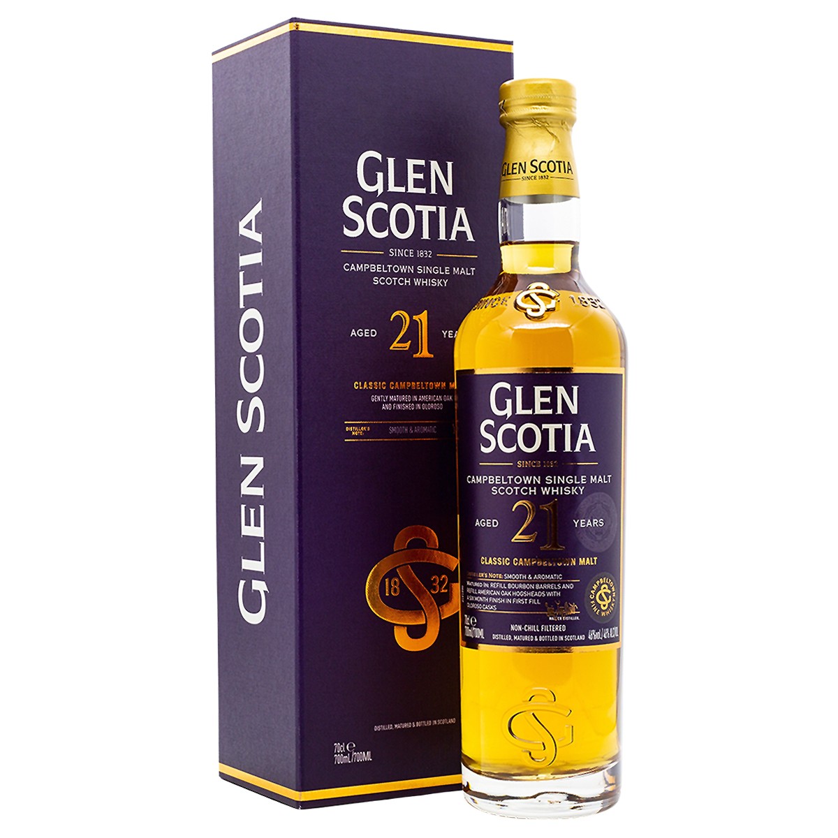 Glen Scotia 21 Years Classic Campbeltown Whisky 0,7l 46,0%