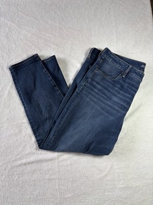 American Eagle Women Blue Super Stretch Jeans, Size 8, Hi Rise Size 18 27inseam