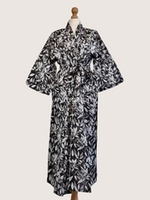 Premium Cotton Bath Robe Soft Absorbent Lightweight Spa Home Wear 100 Cotton