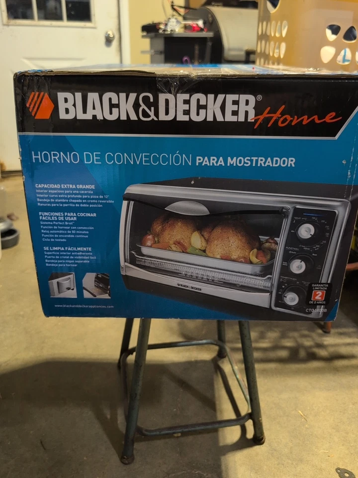 Neu Vintage Black & Decker CT04400B Konvektion Arbeitsplatte Toaster Ofen Neu