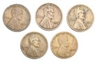 1928 LINCOLN CENTS, All Phil., 5 coin lot            Combined shipping available — photo 1
