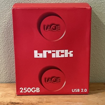LaCie Brick External Hard Drive 250GB New In Open Box