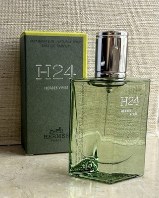 HERMES H24 HERBES VIVES EAU DE PARFUM MINI SPRAY FOR MEN 0.42 Oz