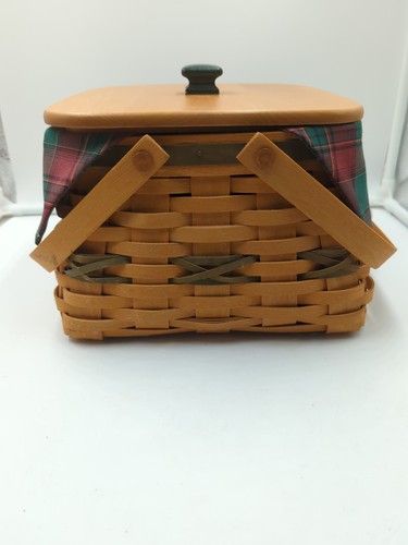 Longaberger Basket W Lid Christmas Collection 2000 Edition Deck the Halls Signd - Picture 2 of 11