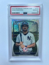 Hans Montero #173 - 2023 Bowman Chrome Mega Box - PSA 10 GEM MT
