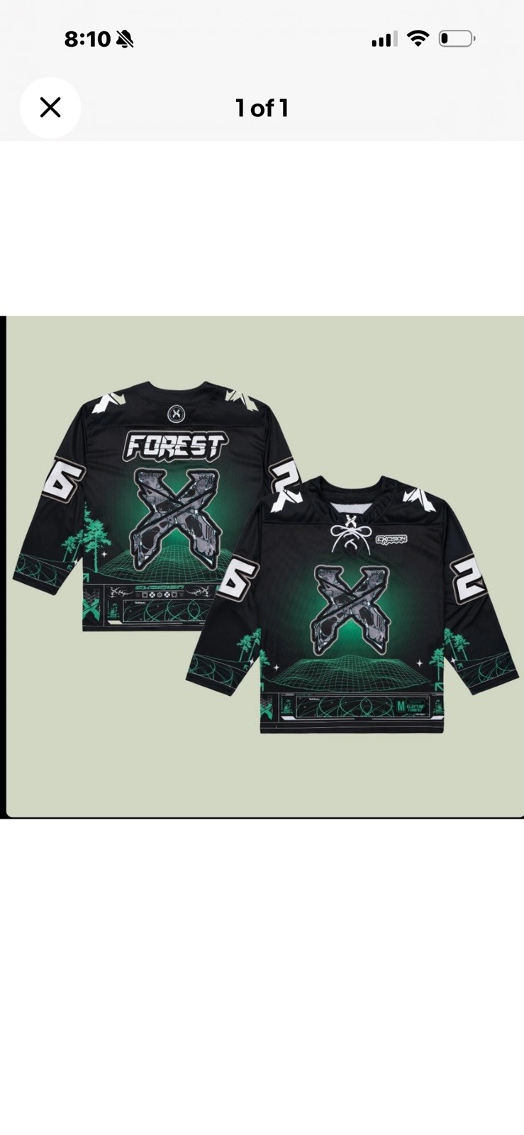 Excision Electric Forest Music Festival 2026 EDM Hockey Jersey DJ Rave Rothbury