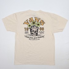 Camiseta Vans Para Hombre Grande Calavera Planta Gráfico Piensa Verde, Crece Positividad