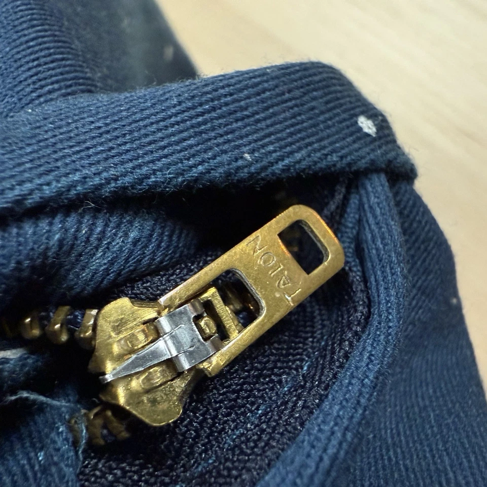 Pantalones de pintor vintage Dickies desgastados salpicaduras de pintura 40x29 garra cremallera holgados Foto 3 de 4