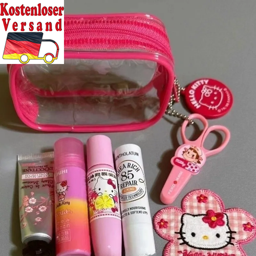 Sanrio Hello Kitty Borsa Cosmetica Donna Borsa Toilette Portatile Viaggio Grande Capacità - Foto 3 di 7