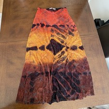 Vintage Montgomery NY Y2K Fairy Grunge Whimsigoth Maxi Skirt Size M Rave Artsy