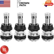 Tr416 Valve Stem 4 Pack Premium Metal Tire Valve Stems For Tubeless Tires Fits