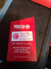 Matco Tools DB29HSR Hyper-Step Reduced Shank Drill Bit Set 29 PCS Missing Some