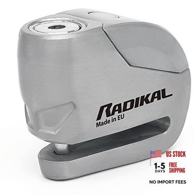  RK9Z Disc Lock with Premum Alarm 120db ON/OFF, LED Night Stainless Steel