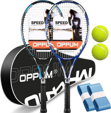 2-Pack Adult Tennis Rackets, 105 Sq Inch Oversized Head Pre-Strung for Beginners