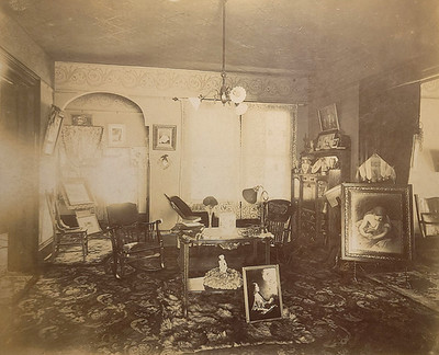 Altoona Washington House Room Furniture Antique Vintage Cabinet Card Photo 1902