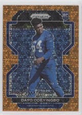 2021 Panini Prizm Rookie Orange Disco Prizm Dayo Odeyingbo #387 0c6