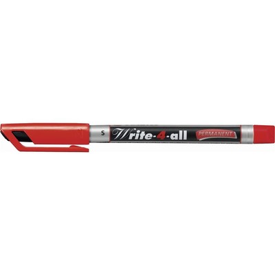 Permanent-Marker STABILO Write-4-all superfein Einzelstift rot wasserfest