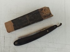 ANTICO RASOIO A MANO LIBERA PER UOMO DA BARBA  M&J + CONFEZIONE DA COLLEZIONE