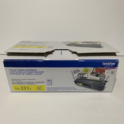 genuine brother TN-310Y yellow color toner cartridge opened box sealed