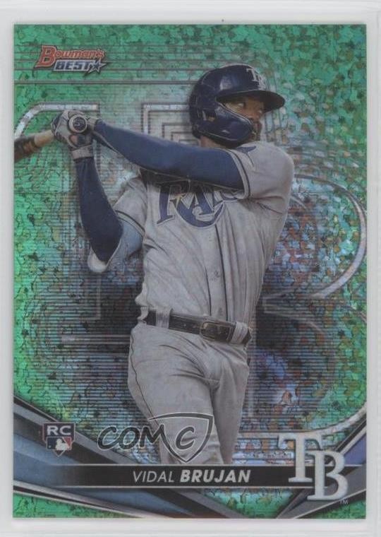 2022 Bowman's Best Green Mini-Diamond Refractor 92/99 Vidal Brujan #55 10m3