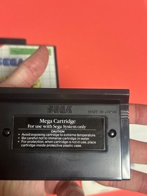 Spider-Man CIB US Version UPC Barcode Sticker Sega Master System SMS Spiderman