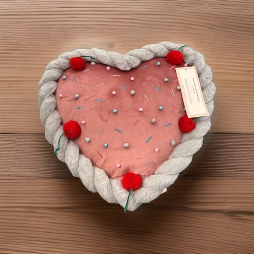 NEW RELEASE Cupcakes & Cashmere Heart Shaped Cake Pillow